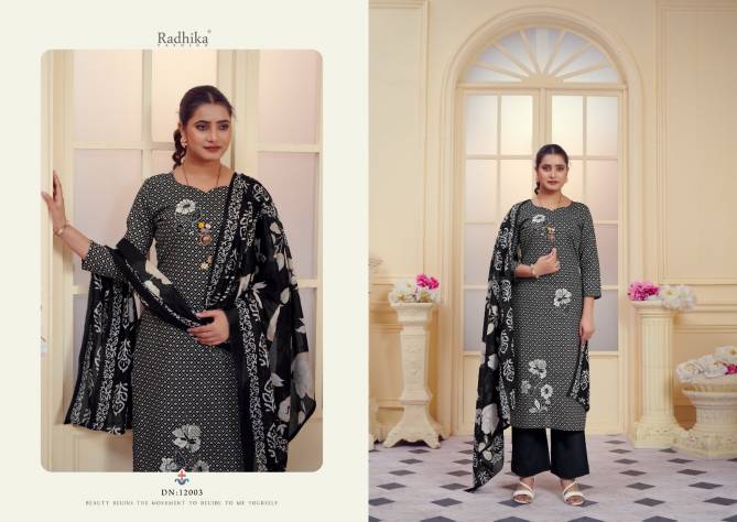 All Black By Radhika Azara Jam Cotton Dress Material Wholesale Price In Surat
